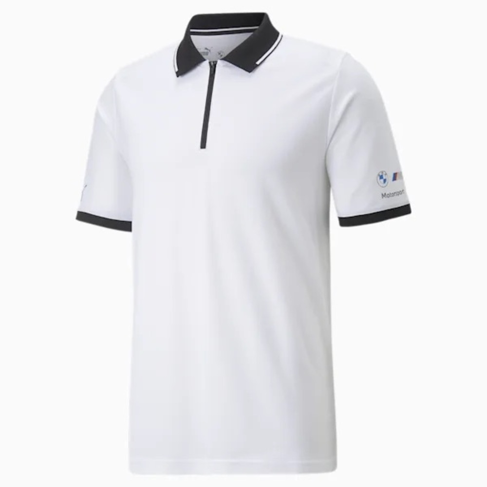 Puma BMW Motorsport Zip Pique Polo Shirt
